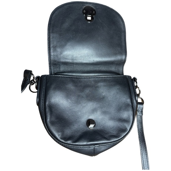 Longchamp Black Leather Flap Crossbody – great condition - blemishes on exterior - Picture 4 of 16